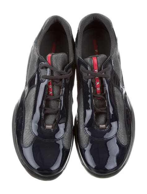 prada americas cup patent leather|Prada America's Cup liners.